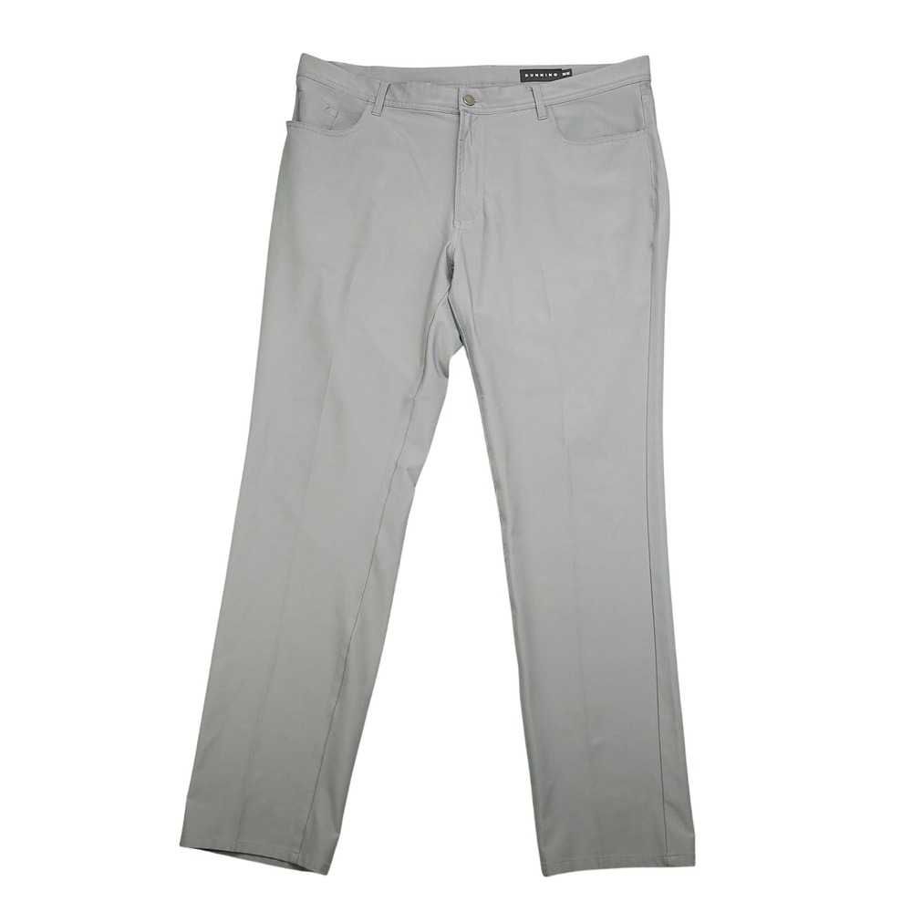 DUNNING‎ Everbest Golf Pants Mens 38x32 Gray Performance Stretch Chinos